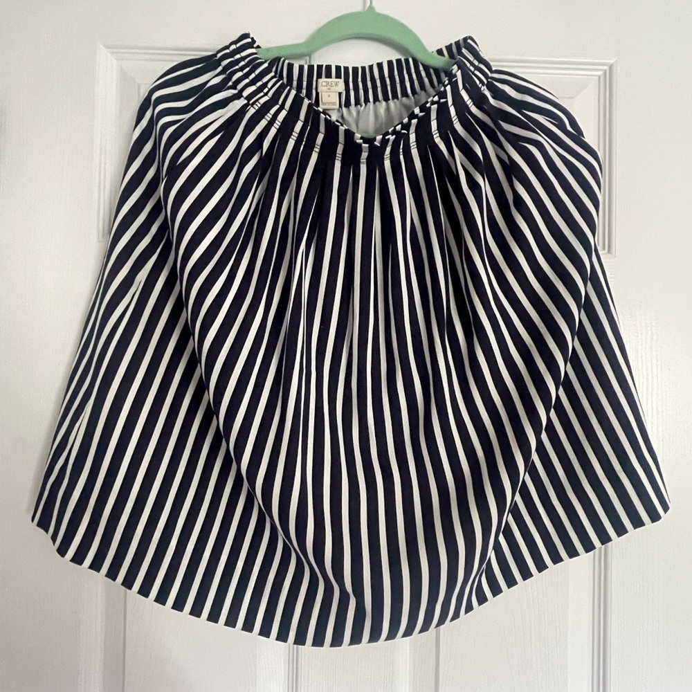J crew striped  skirt.